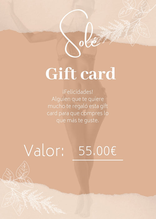 Tarjeta de Regalo 55.00€