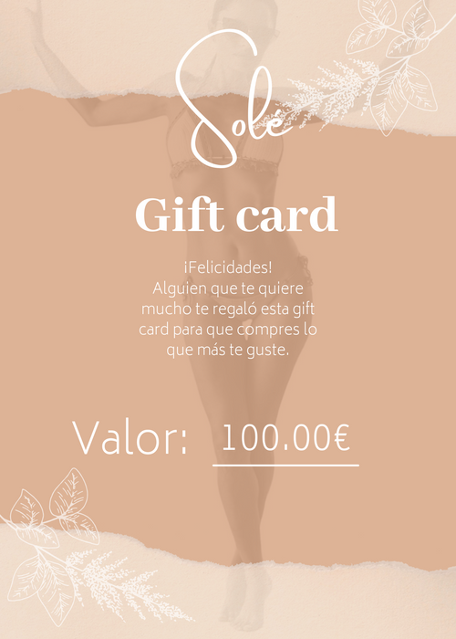 Tarjeta de Regalo 100.00€